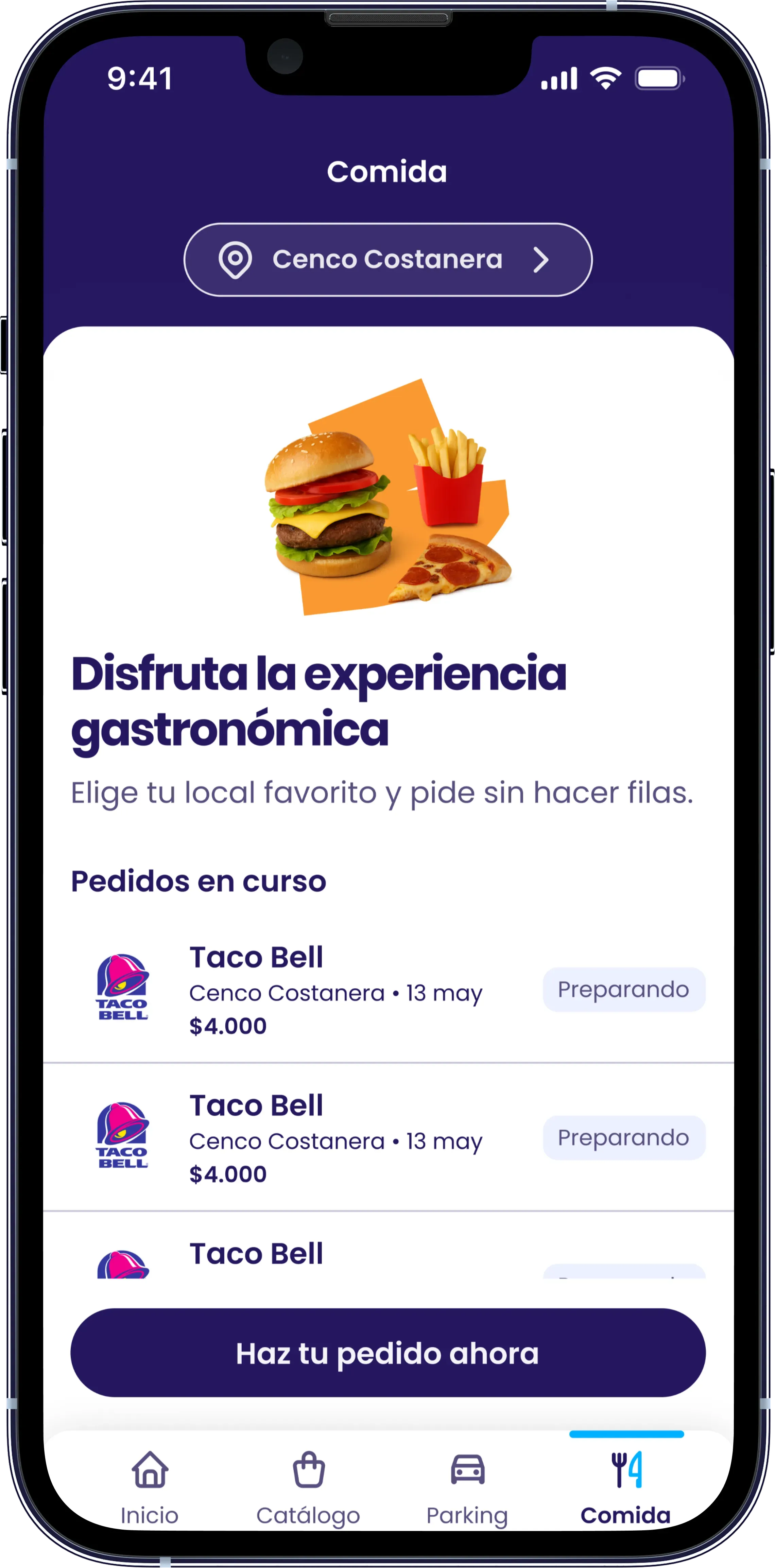 Pide tu comida 🍔