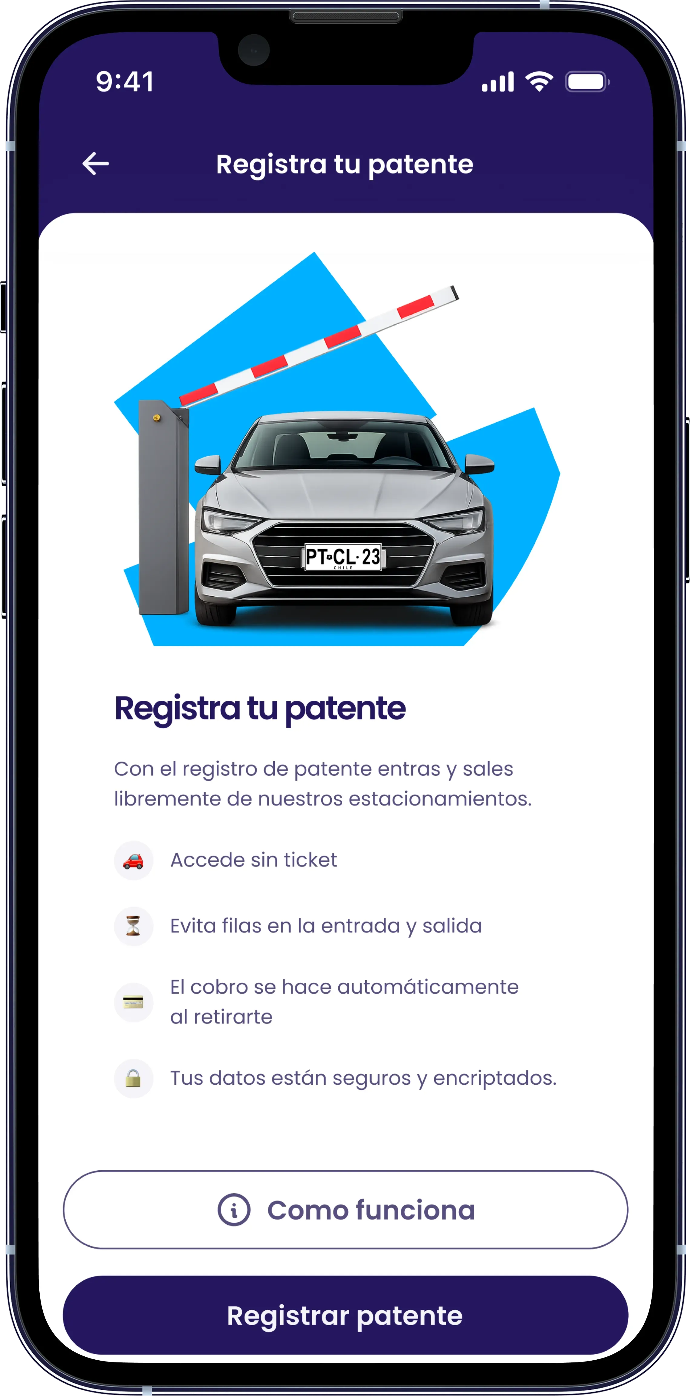Registra tu patente 🚗